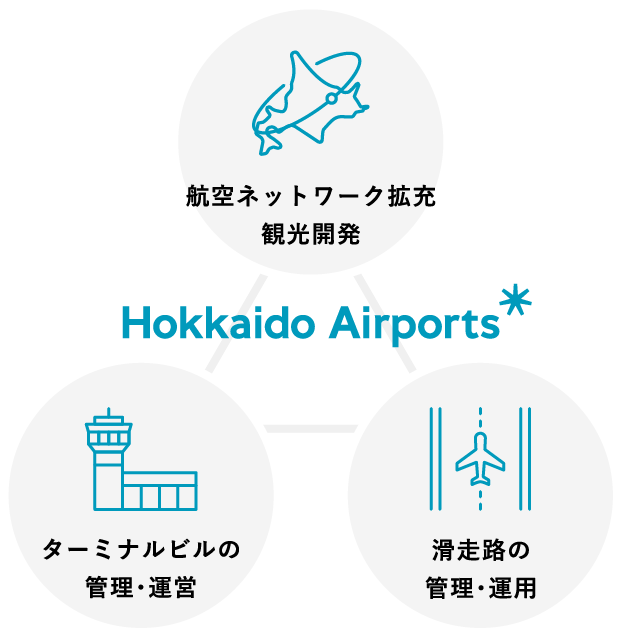 航空ネットワーク拡充 観光開発 ターミナルビルの管理・運営 滑走路の管理・運用